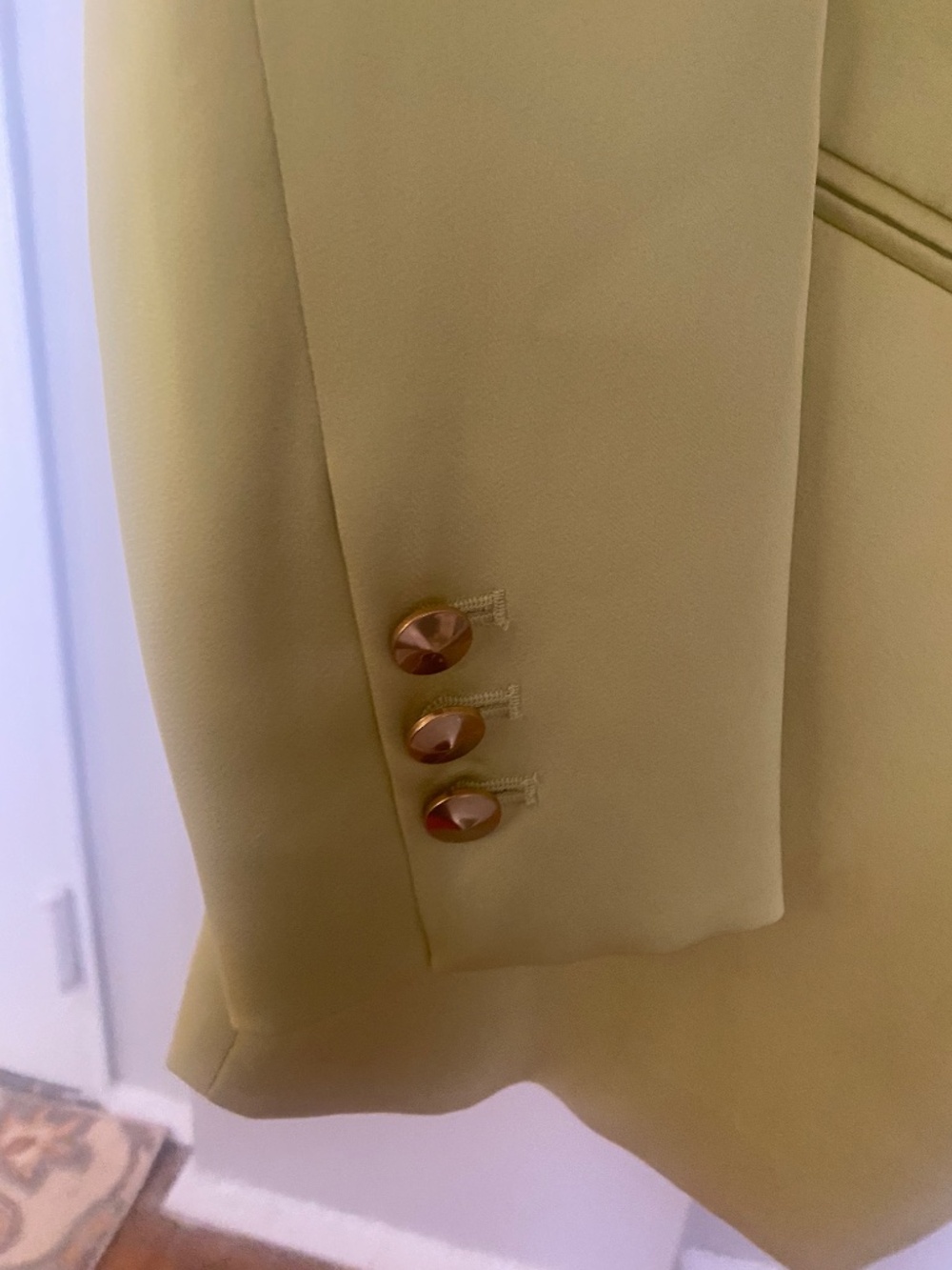 Donna Karan New York Womens Satin One-Button Jacket - Picture 7 of 8